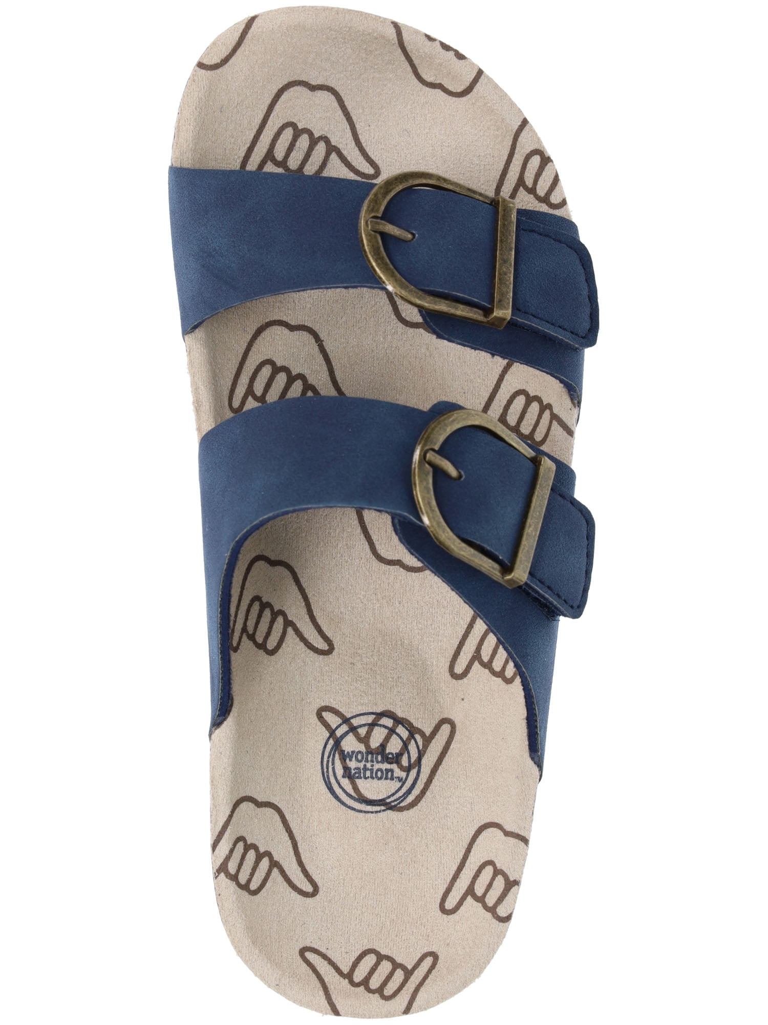 Wonder Nation Little & Big Boys Two Buckle Sandals