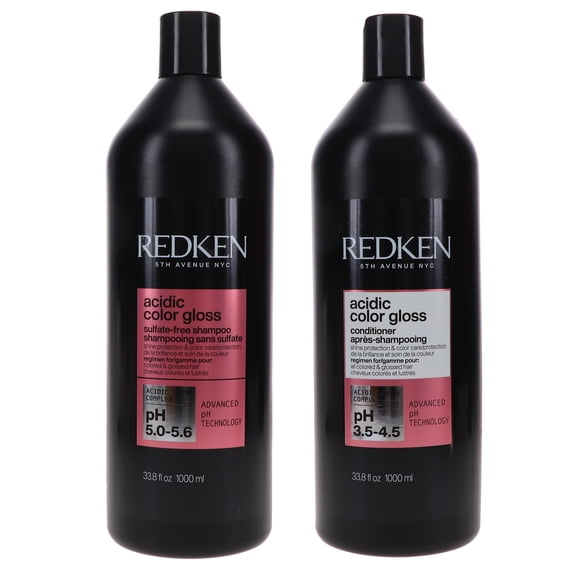 Redken Acidic Color Gloss Shampoo 33.8 oz & Conditioner 33.8 oz Combo Pack