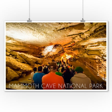 Mammoth Cave, Kentucky - Tour - Lantern Press Photography (9x12 Art Print, Wall Decor Travel (Best Tour At Mammoth Cave)