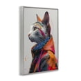 thumbnail image 4 of Stupell Industries Paint Splatter Cat Animals & Insects Painting Gray Framed Art Print Wall Art, 20 x 30, 4 of 10