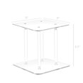 thumbnail image 5 of 9 X 9 X 6" 1/2" Rods Clear Riser Acrylic Transparent Plexiglass Pedestal Table Display Podium Glorifier Riser Stand Centerpiece Flower Sculputure Merchandise Lamp Book Stand 2X10136-9X9"+4X10133-6", 5 of 5