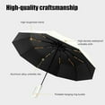 thumbnail image 7 of Precisety Folding Umbrella, Folding Sun Umbrella for Both Rain and Sunshine, Auto Open/Close Ring Buckle Umbrellas Windproof, Portable Automatic Folding Umbrellas for Daily or Travel, 7 of 7