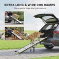 thumbnail image 4 of PawHut Foldable Dog Car Ramp Non-Slip Surface, Support Leg, 69" x 15.7", 4 of 10
