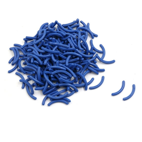 Unique Bargains 200 Pcs Soft Rubber Cosmetic Makeup Tool Eyelash Curler Refill Pads Blue