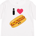 thumbnail image 4 of Inktastic I Love Hot Dogs Boys or Girls Long Sleeve Toddler T-Shirt, 4 of 5