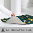 thumbnail image 4 of Golden Butterflies 16x24 Flannel Bath Mat for Bathroom, Anti-Slip Backing Soft Bathroom Rug, Washable Water Absorbent Mat, 4 of 9