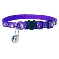 thumbnail image 2 of CICRKHB Adjustable Cat Collar with Breakaway Buckle, Reflective SafetyCollar with Bell and Moon Star Pendant, Glow in the Dark Quick Release Pet Collar for Small Cats, 2 of 4
