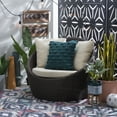 thumbnail image 6 of Linon Rowan Snuggle Chair Brown, 6 of 8