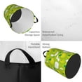 thumbnail image 5 of Lsque Green Apple pattern Laundry Hamper Basket, Tall Woven Rope Hamper Basket for Clothes, Lightweight Storage Basket, Collapsible Waterproof-Medium, 5 of 8