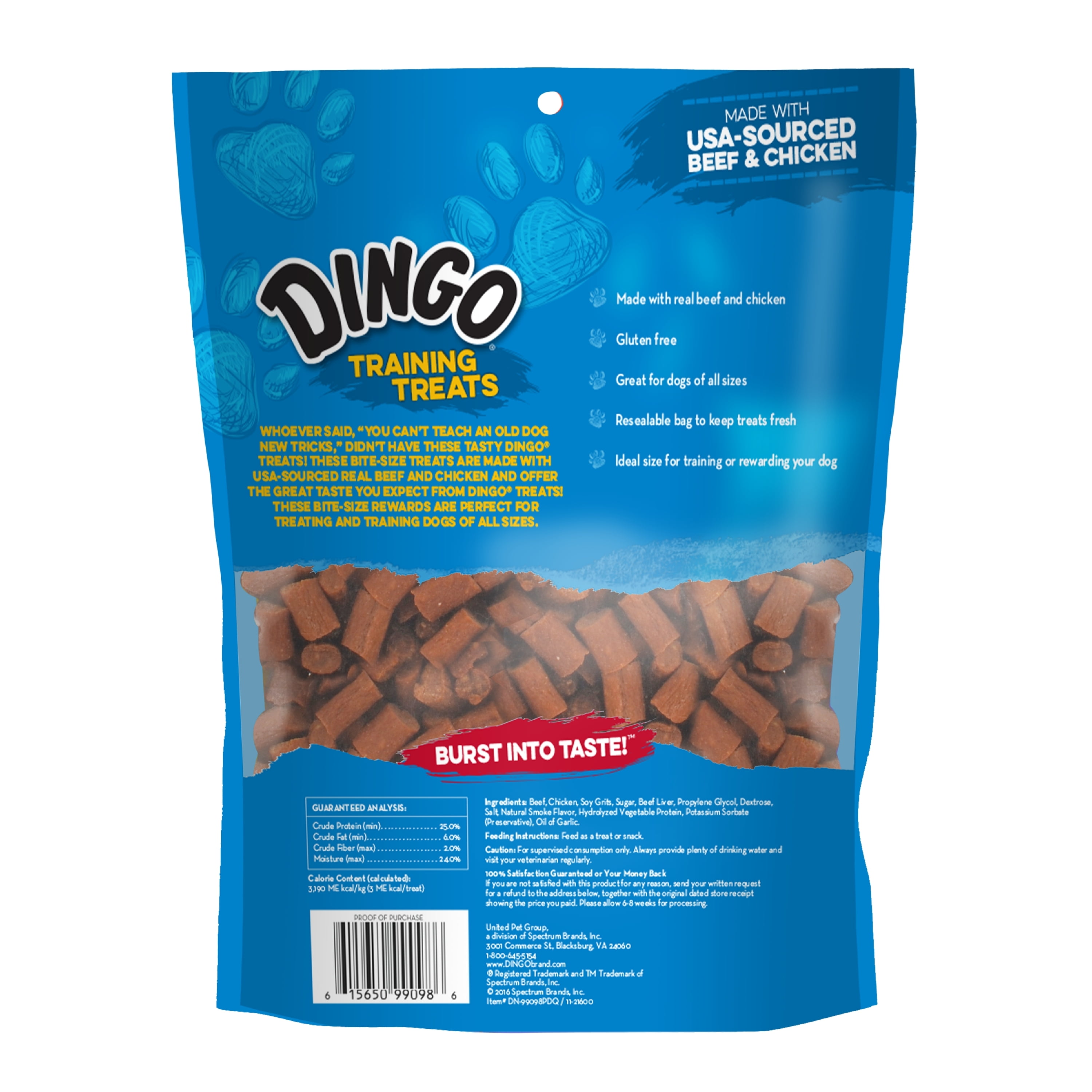 Dingo dog top treats walmart