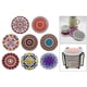 thumbnail image 3 of Posavasos redondos de cerámica absorbente para cocina, 6/8 unidades, con soporte para decoración de mesa de comedor 8 piezas, 3 of 9