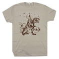 thumbnail image 2 of Jesus Riding Dinosaur T Shirt Funny T Shirts for Men Women UFO T Shirt Offensive Shirt Cool Graphic T Shirts Crazy Shirts T Rex Novelty Tee, 2 of 4