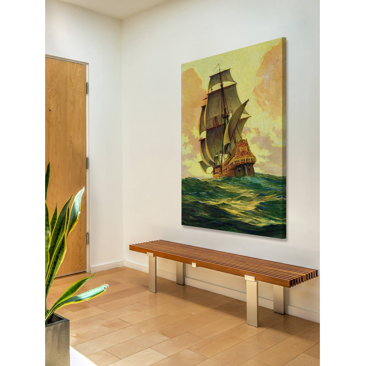 "Sailing Away" Painting Print on Wrapped Canvas