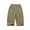 Khaki, variant on Lenpel Girls' Bermuda Summer Shorts Lightweight Elastic Waist Quick Dry Knee Length Shorts Outdoor Casual Shorts with Pockets