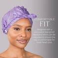 thumbnail image 3 of GRACE & COMPANY Luxury Shower Cap For Women - 100% Waterproof, Reusable, Washable & Breathable Shower Caps - Ophir, 3 of 8