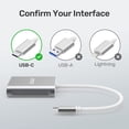 thumbnail image 2 of Lector de tarjetas SD USB C Unitek de 3 ranuras USB 3.0 tipo C - Gris, 2 of 8