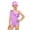 Purple, variant on DGMIOCS Girls Bathing Suit Big Girls Two Piece Swimsuit Quick Dry Floral Bikini Swim Hot Pink 3-4 Years