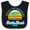 Black and White, variant on Inktastic Summer Enjoy the Sunshine Destin Beach Florida in Blue Boys or Girls Baby Bib