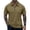 Khaki-A#100227BB, variant on Hearthz Quarter Zip Mens Polo Shirt Men Shirts Short Sleeve Collared Mens Golf Shirt Yellow M