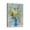 Blue-flowering (6), variant on Botanical Bliss Daisy in Indian Vase, 12x16 Framed Artwork for Bathroom Decor and Home Decoration