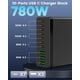 thumbnail image 3 of Bloque de Cargador USB C 780W Estación de Carga de 10 Puertos NLEHV, 3 of 7