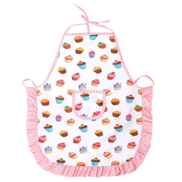 White 11 Piece Kids Apron Chef Hat Set For Baking Cooking Role Play Polyester Fabric Light Tone Age 4 To 12 With Tools