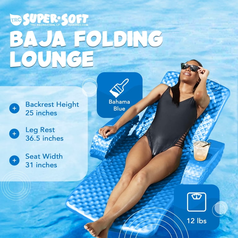 TRC Recreation Pool Sattel – Schwimmfähiger Wasser-Sitz In Bahama-Blau – Ideal Für See, Pool & Therapie