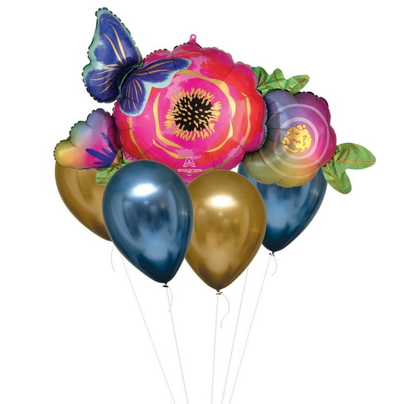 Flower Butterfly Balloon Bouquet