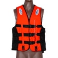 thumbnail image 3 of Chaleco Chaqueta Kuymtek Poliéster para Adultos Con Silbato para Nadar en Bote Naranja XL, 3 of 9