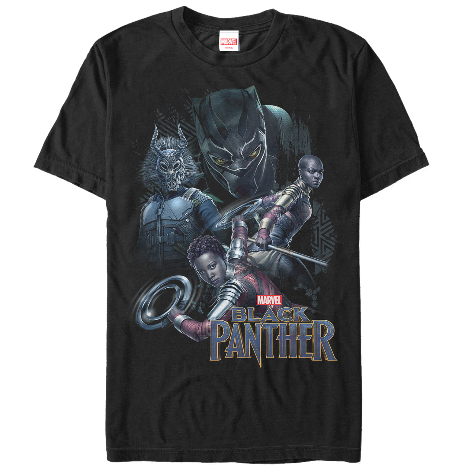 Marvel - Men's Marvel Black Panther 2018 Character View T-Shirt