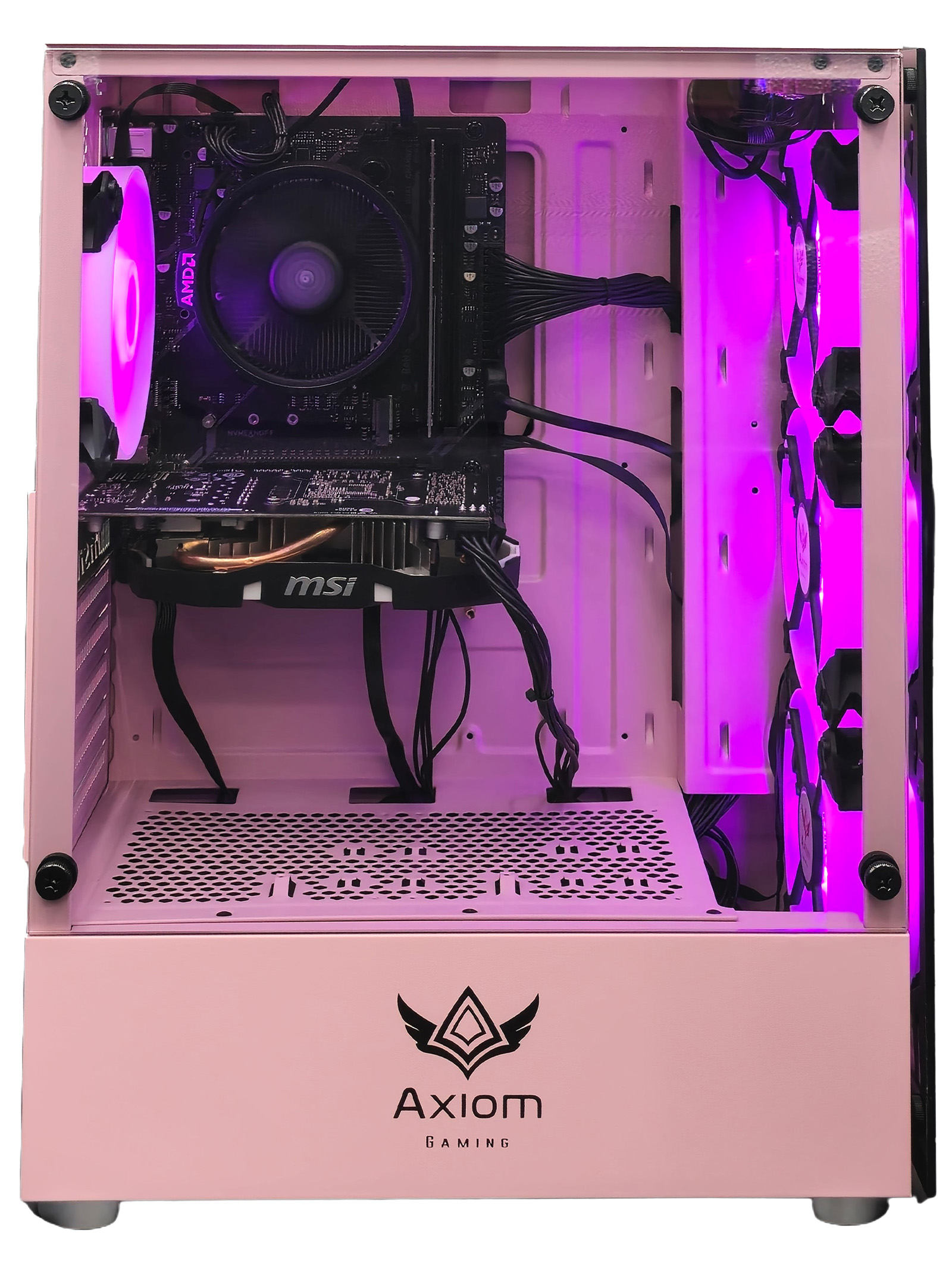 Axiom Gaming® Starbloom Gaming PC Desktop – AMD Ryzen 5, 16GB DDR4, 512GB SSD, GTX 1060 6GB, WiFi, Windows 11 Home