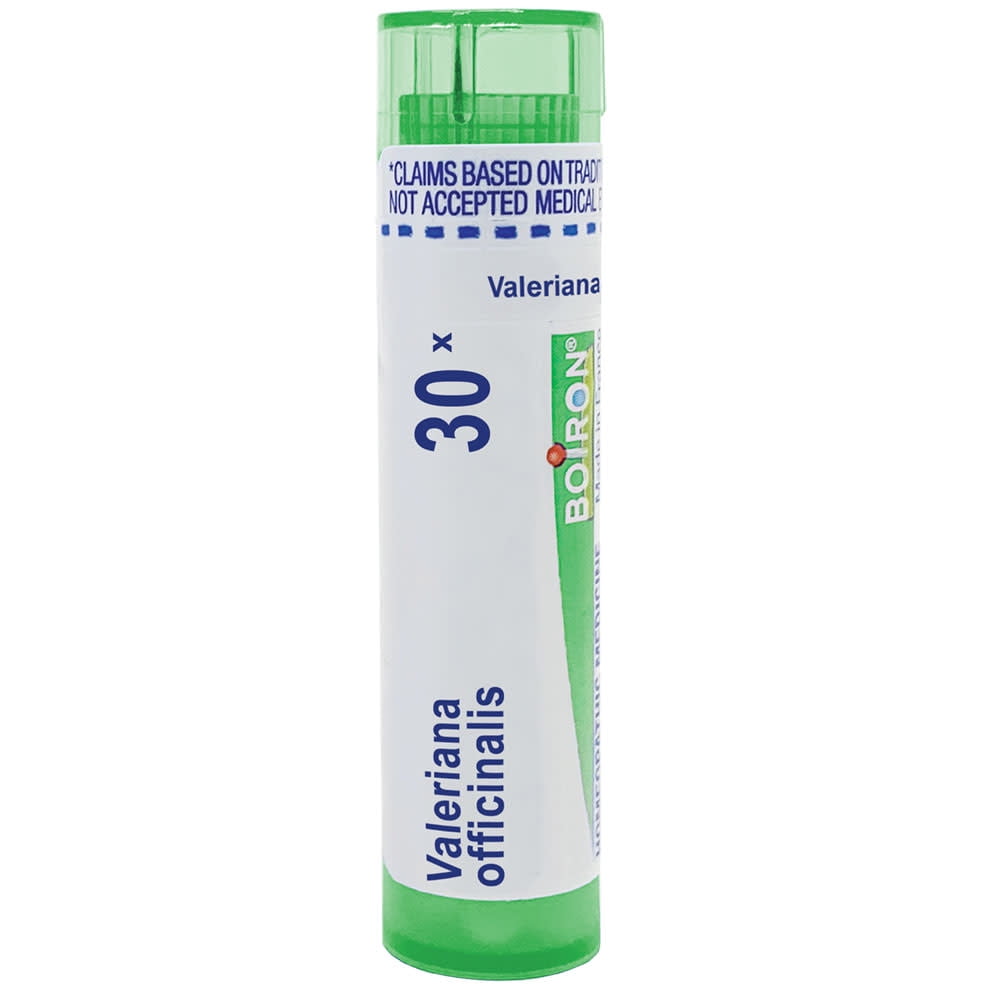 Boiron Valeriana Officinalis 30X, Homeopathic Medicine for Sleeplessness With Hypersensitivity To Stress, 80 Pellets