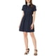 thumbnail image 2 of Vestidos de verano de manga corta con botones para mujer INSPIRE CHIC S Azul oscuro, 2 of 6