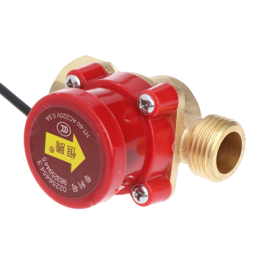 220V 60-90W Male Thread G1/2 Circulation Connector Pump Water Flow Sensor Switch 