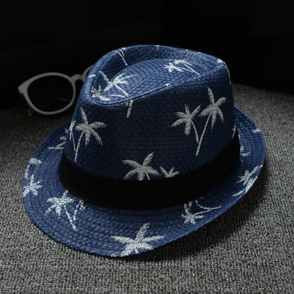 Ycuke Fedoras for Women Brown Fedora Fedora for Women Wide Brim Fedora Women Fedora Felt Hats for Men Small Fedora Hats for Women Wide Brim Fedora Hats for Women Dark blue One Size