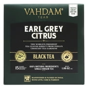 Vahdam India - Black Tea Earl Grey Citrus - 15 Tea Bags
