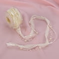 thumbnail image 4 of Cinta de cuentas, hilo de perlas, cinta de satén y organza para bodas, invierno, Navidad, adornos de copos de nieve, manualidades decorativas (beige), 4 of 7