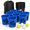 Blue and Black-Large, variant on Giant Yard Pong Outdoor Toss Game Set, Blue Glow in Dark, Large