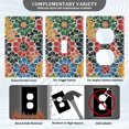 thumbnail image 3 of Yayeee Duplex Wall Plate 1-Gang 4.5"x2.7" Home Receptacle Light Switch Decorative Outlet Cover, Dark Floral, 3 of 7