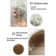 thumbnail image 2 of Minnieouse Cabello artificial femenino Decoración natural Simulación Pelucas rizadas Moda Vestir Accesorio Rendimiento Fiesta de cosplay Cuidado del cabello Gris-plata, 2 of 6