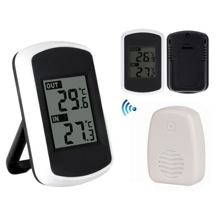 thermometer indoor outdoor ambient temperature wireless portable weather led display screen