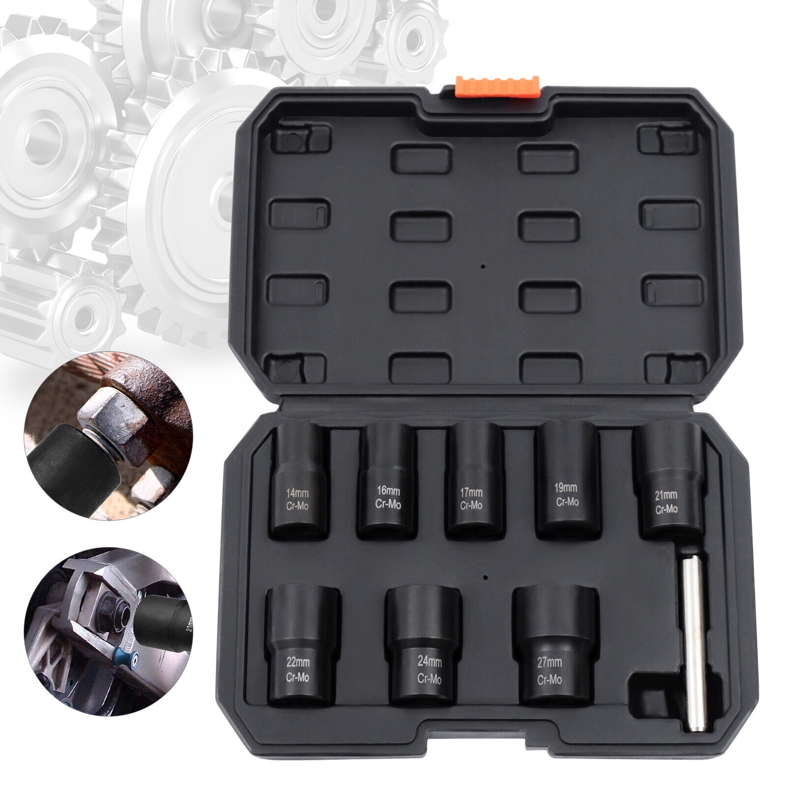 TOOL1SHOoo Bolt Nut Extractor Set, Lug Nut Remover Socket Tool, 1/2" Drive Impact