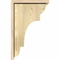 thumbnail image 3 of 8"W x 14"D x 22"H New Brighton Rough Sawn Corbel w/Backplate, Douglas Fir, 3 of 9