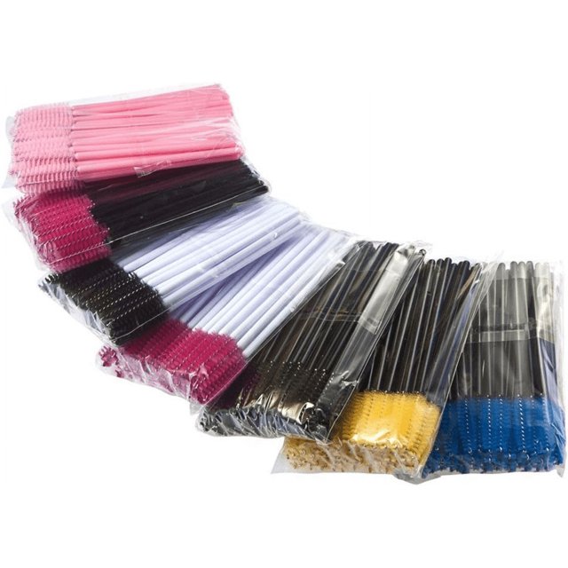 350Pcs Colorful Female Eyelashes Brush Makeup Nylon Single Beauty Shop Household Use Extension Applicator Tools Comb Cosmetic Beauty