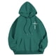 thumbnail image 2 of MHFRRA Sudadera con Capucha Temática con Diseño Gráfico Inspirador para Caballeros, Estilo Casual, Cómoda y Forrada Verde oscuro, 2 of 6