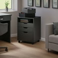 thumbnail image 5 of Winsome Halifax Bins & Drawers Storage Mobile Cabinet 20521, Black Finish, 5 of 24