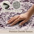 thumbnail image 5 of ODIKA 8'x10' Washable Area Rug Non-Shedding, Easy Care, Boho Tie Marbled Symmetrical Radial Motifs Dotted Purple for King Size Bedroom Under Bed, Master Suite, 5 of 6