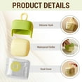 thumbnail image 4 of Mini Lint Roller,Washable Sticky Roller Reusable Lint Remover Portable Pet Hair Remover for Clothes,Travel Household (Beige), 4 of 7