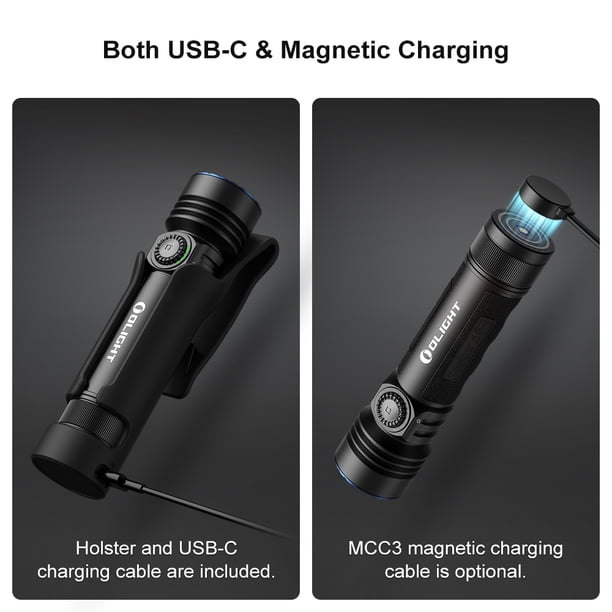 Olight Seeker 4 Pro Rechargeable Flashlight, 4600 Lumens LED with