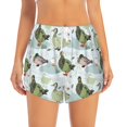 thumbnail image 2 of Balery Mallard Ducks Wild Birds Pantalones cortos deportivos para mujer con forro y dos bolsillos, elásticos, para entrenamiento, gimnasio, yoga-Large, 2 of 7